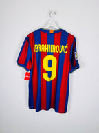 MAILLOT DE FOOTBALL BARCELONE 2009/2010 DOMICILE - ZLATAN IBRAHIMOVIC #9 (L)