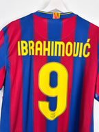 MAILLOT DE FOOTBALL BARCELONE 2009/2010 DOMICILE - ZLATAN IBRAHIMOVIC #9 (L)