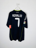 REAL MADRID 2010/2011 AWAY FOOTBALL SHIRT - RONALDO #7 (XL)