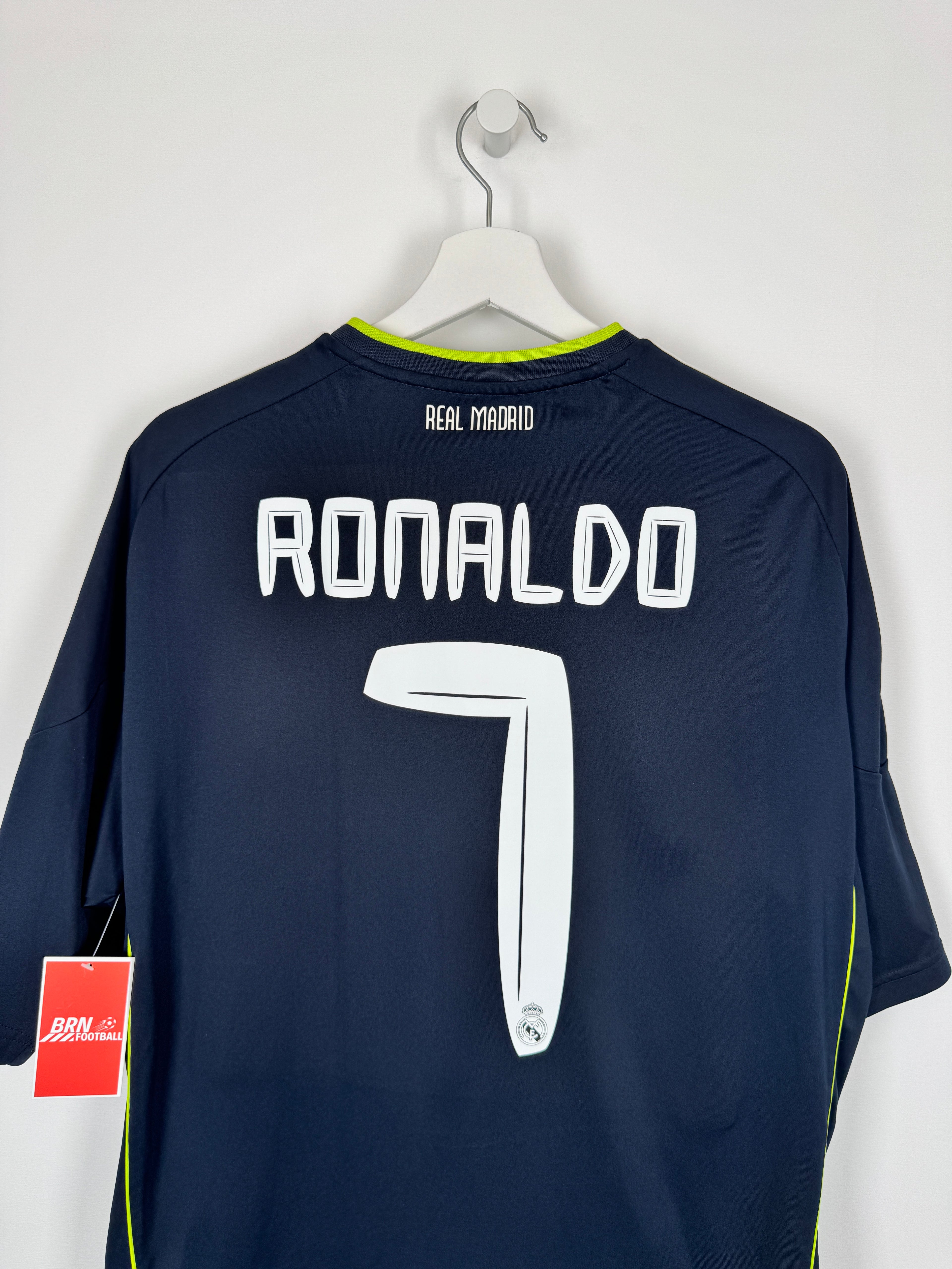 REAL MADRID 2010/2011 AWAY FOOTBALL SHIRT - RONALDO #7 (XL)