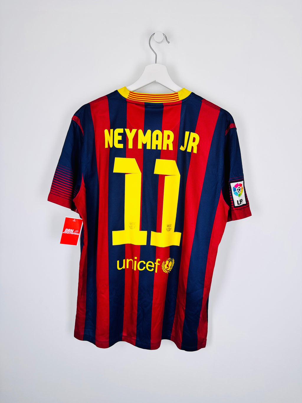 MAILLOT DE FOOTBALL BARCELONE 2013/2014 DOMICILE - NEYMAR JR #11 (L)