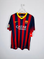 MAILLOT DE FOOTBALL BARCELONE 2013/2014 DOMICILE - NEYMAR JR #11 (L)