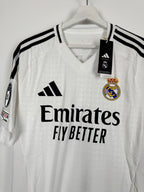 REAL MADRID 2024/2025 HOME FOOTBALL JERSEY NEW - MBAPPE #9 (M)