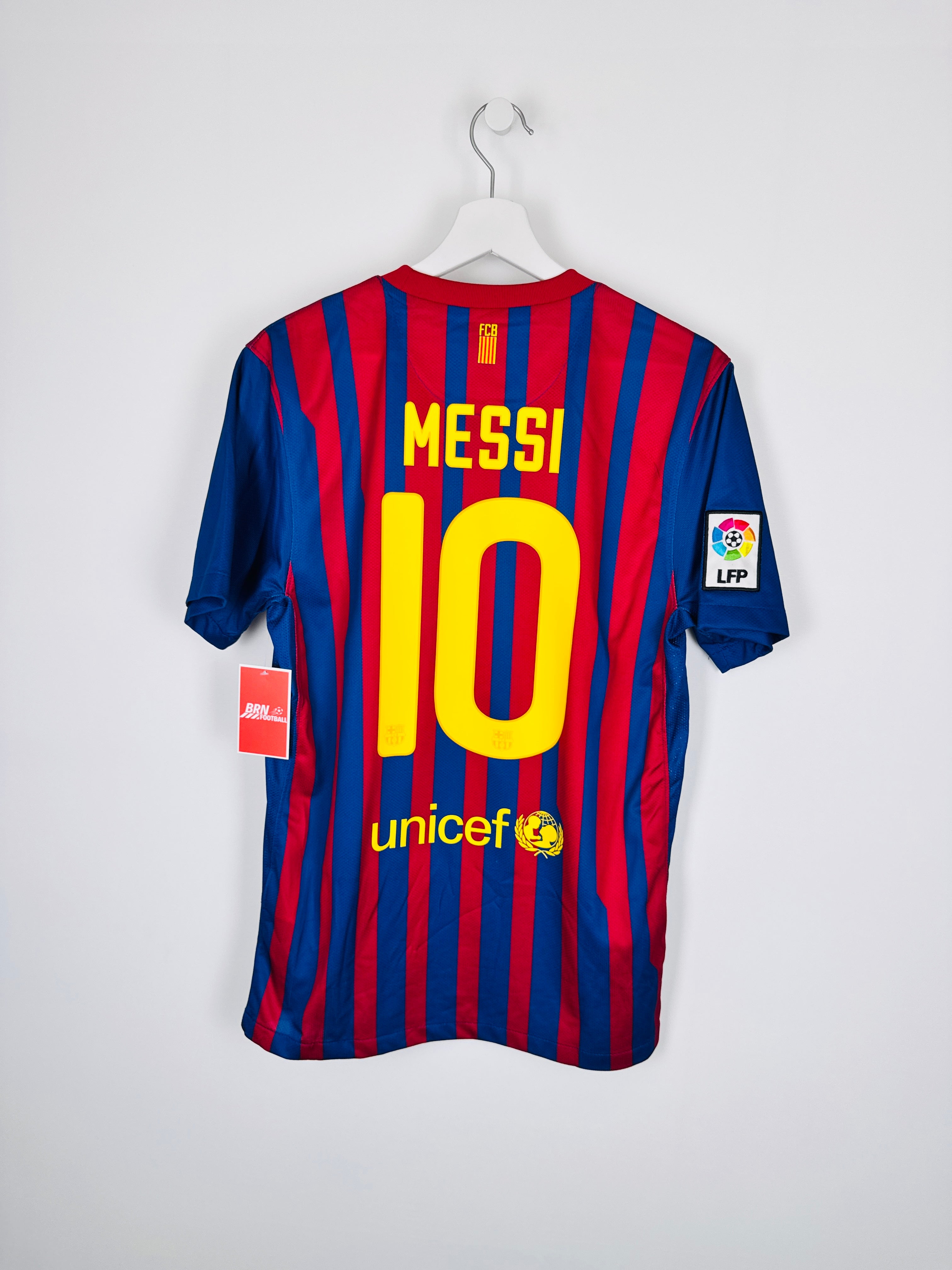 MAILLOT DE FOOTBALL BARCELONE 2011/2012 DOMICILE - LEO MESSI #10 (S)
