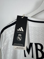 REAL MADRID 2024/2025 HOME FOOTBALL JERSEY NEW - MBAPPÉ #9 (XL)