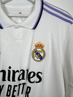 REAL MADRID 2022/2023 HOME FOOTBALL JERSEY - BENZEMA #9 BALLON D'OR (XL)