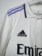 REAL MADRID 2022/2023 HOME FOOTBALL JERSEY - BENZEMA #9 BALLON D'OR (M)