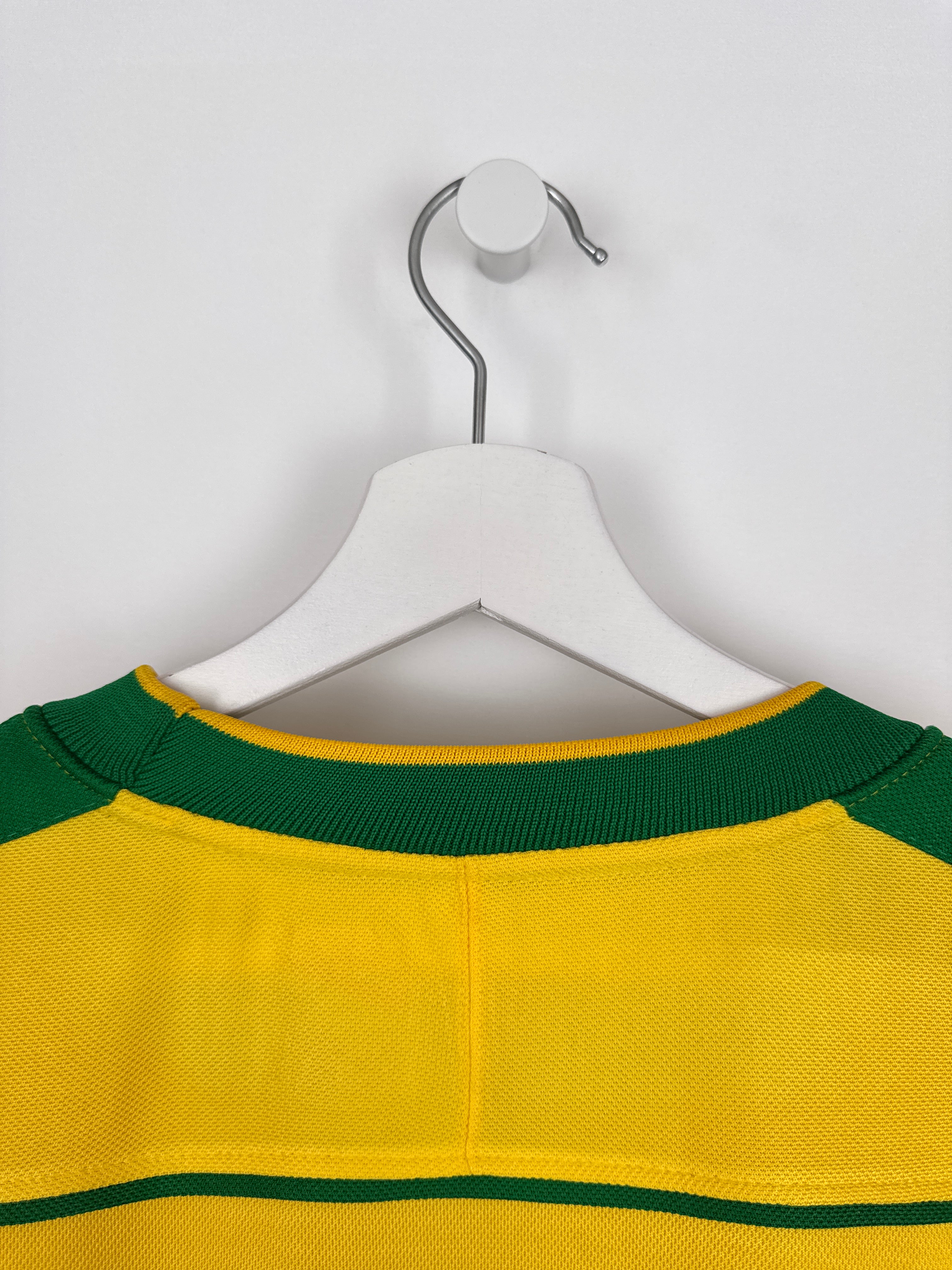 MAILLOT DE FOOTBALL BRÉSIL 1998 DOMICILE - RONALDO NAZARIO #9 (XL)