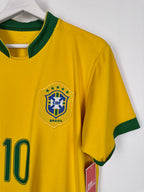 MAILLOT DE FOOTBALL BRÉSIL 2006 DOMICILE - RONALDINHO #10 (M)