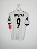 REAL MADRID 2018/2019 HOME FOOTBALL JERSEY - BENZEMA #9 (M)