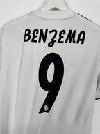 REAL MADRID 2018/2019 HOME FOOTBALL JERSEY - BENZEMA #9 (M)