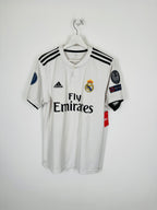 REAL MADRID 2018/2019 HOME FOOTBALL JERSEY - BENZEMA #9 (M)