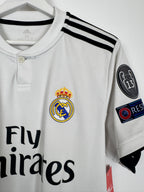 REAL MADRID 2018/2019 HOME FOOTBALL JERSEY - BENZEMA #9 (M)