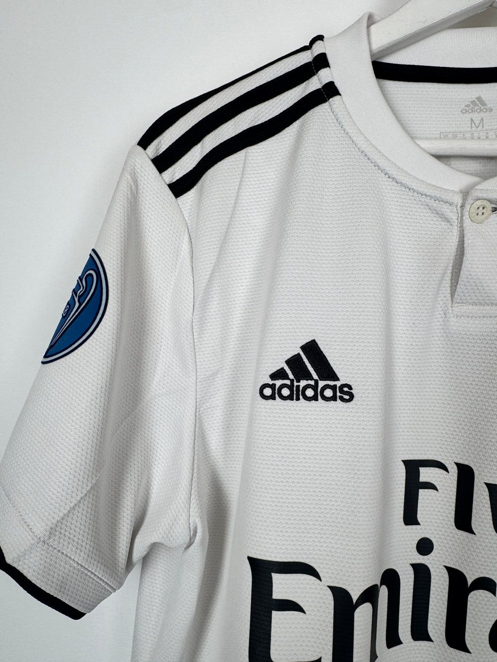 REAL MADRID 2018/2019 HOME FOOTBALL JERSEY - BENZEMA #9 (M)