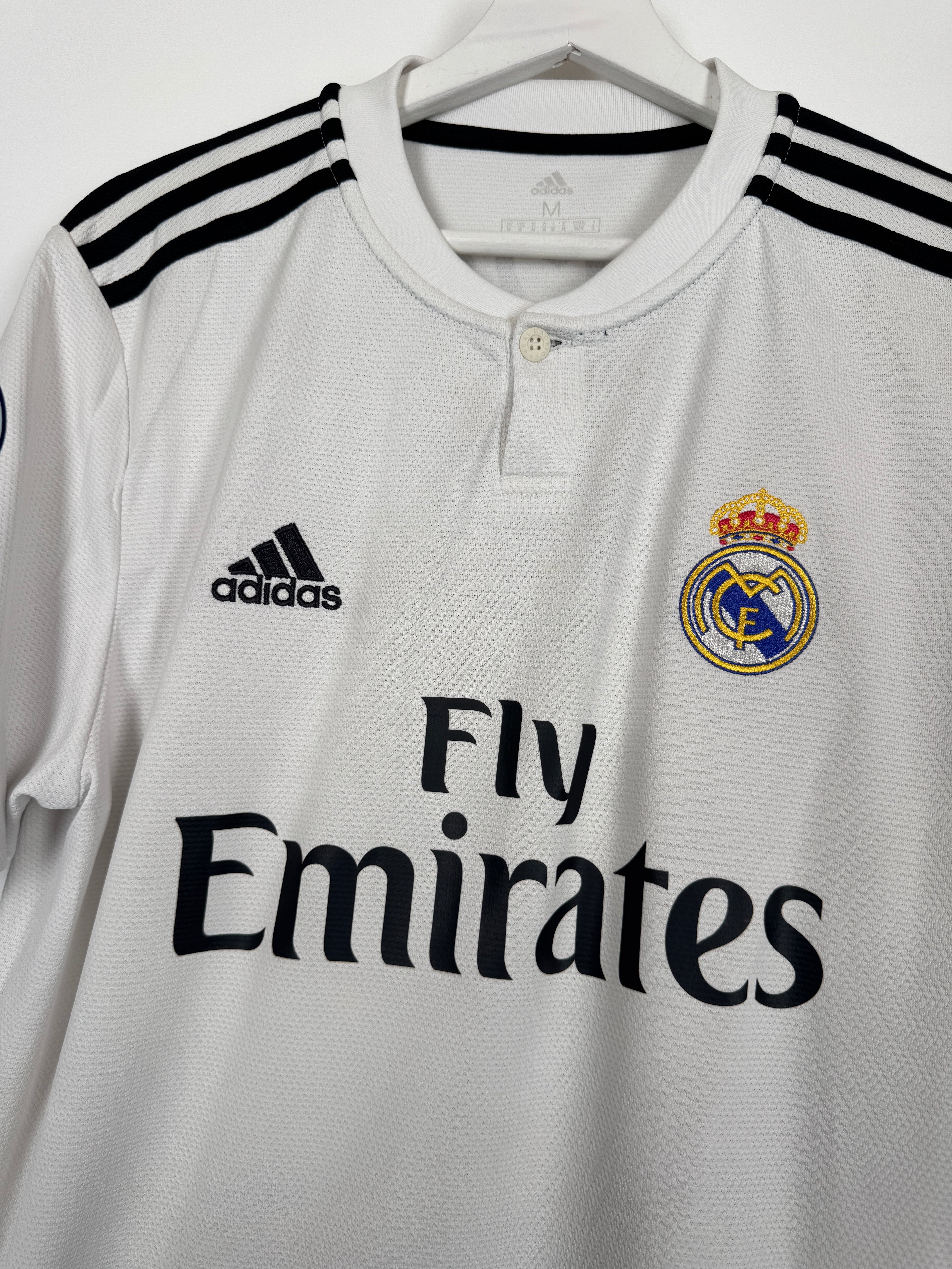 REAL MADRID 2018/2019 HOME FOOTBALL JERSEY - BENZEMA #9 (M)