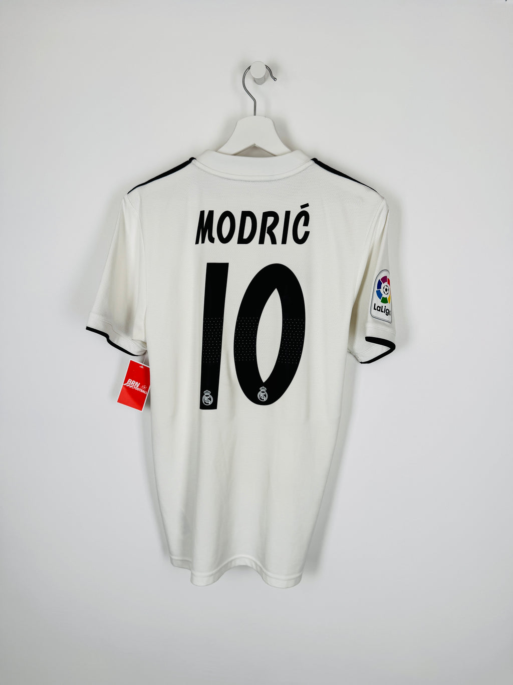 REAL MADRID 2018/2019 HOME FOOTBALL JERSEY - MODRIC #10 (S)