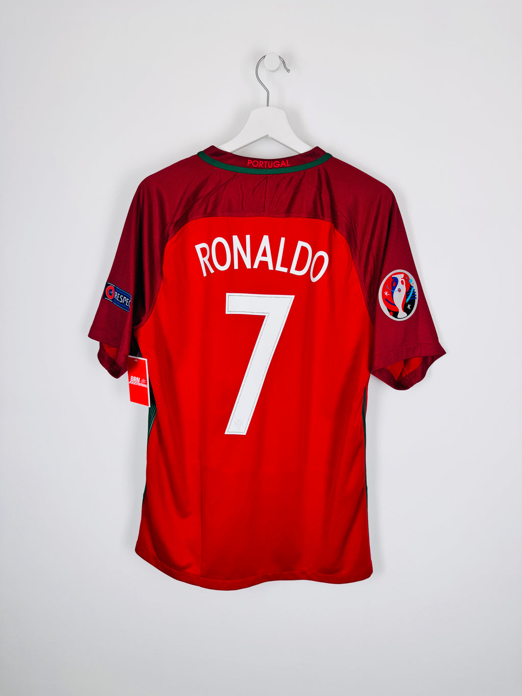 MAILLOT DE FOOTBALL PORTUGAL 2016 DOMICILE - CRISTIANO RONALDO #7 (L)
