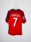 MAILLOT DE FOOTBALL PORTUGAL 2016 DOMICILE - CRISTIANO RONALDO #7 (L)