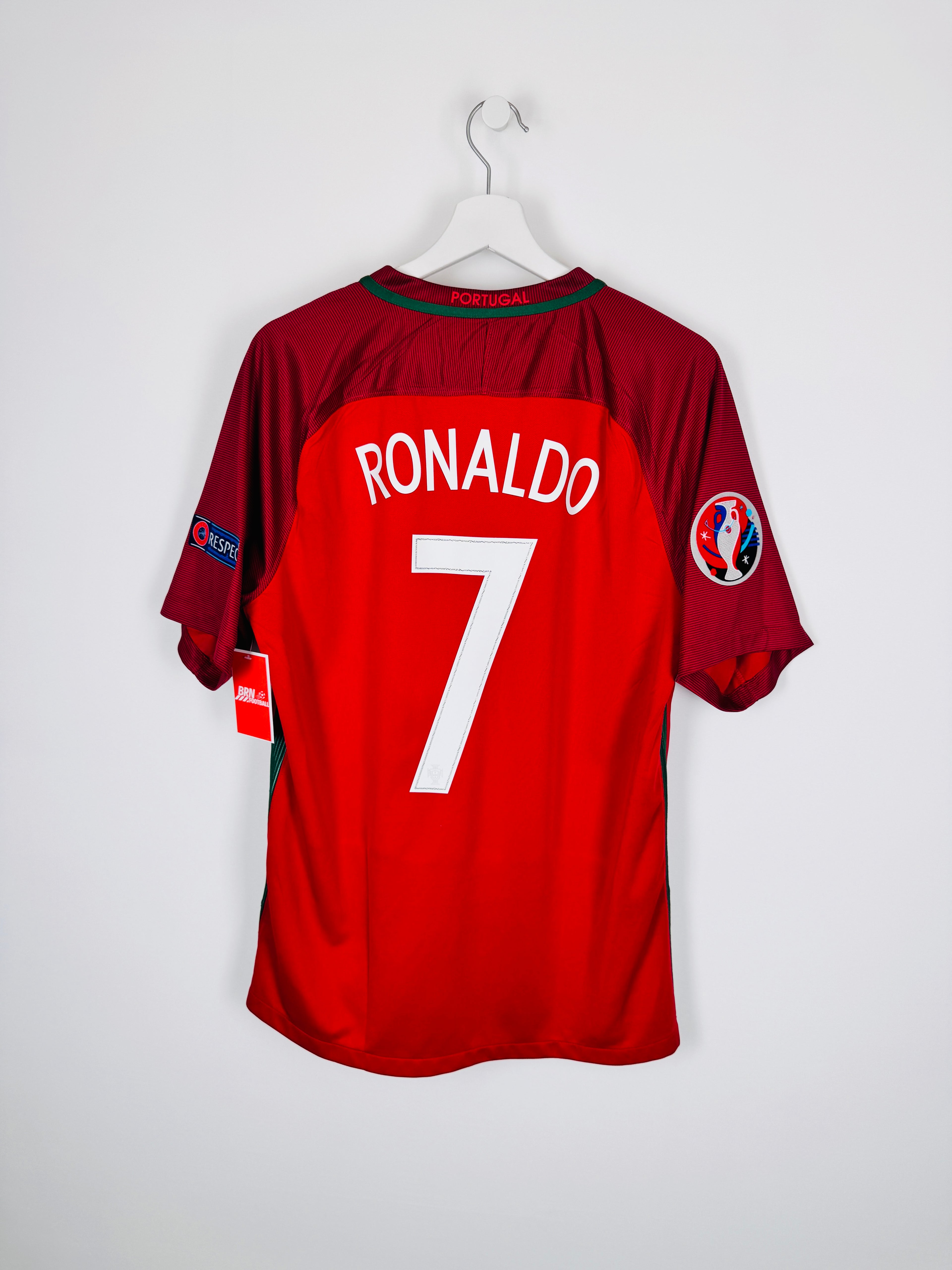 MAILLOT DE FOOTBALL PORTUGAL 2016 DOMICILE - CRISTIANO RONALDO #7 (L)
