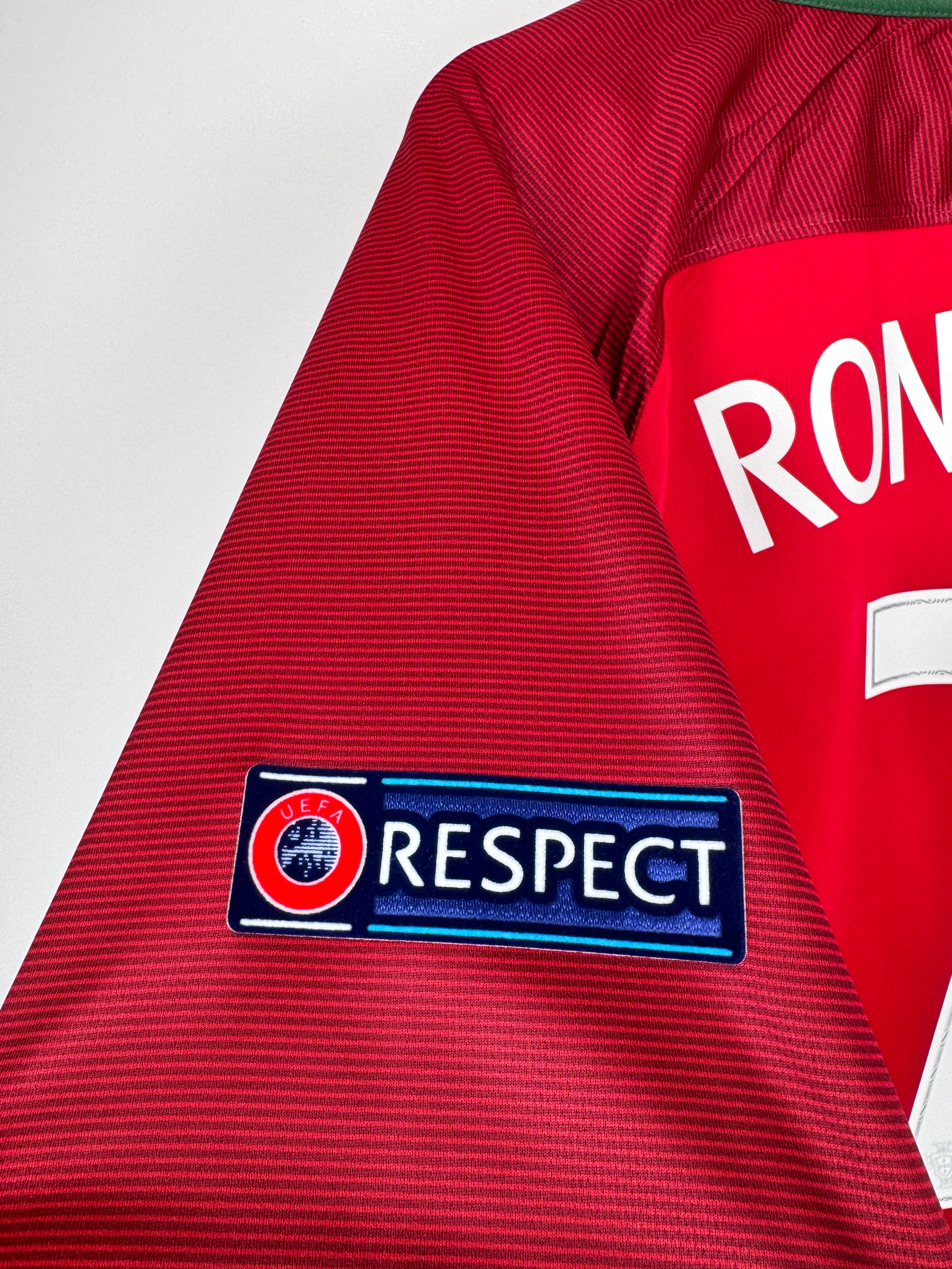 MAILLOT DE FOOTBALL PORTUGAL 2016 DOMICILE - CRISTIANO RONALDO #7 (L)