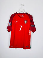 MAILLOT DE FOOTBALL PORTUGAL 2016 DOMICILE - CRISTIANO RONALDO #7 (L)