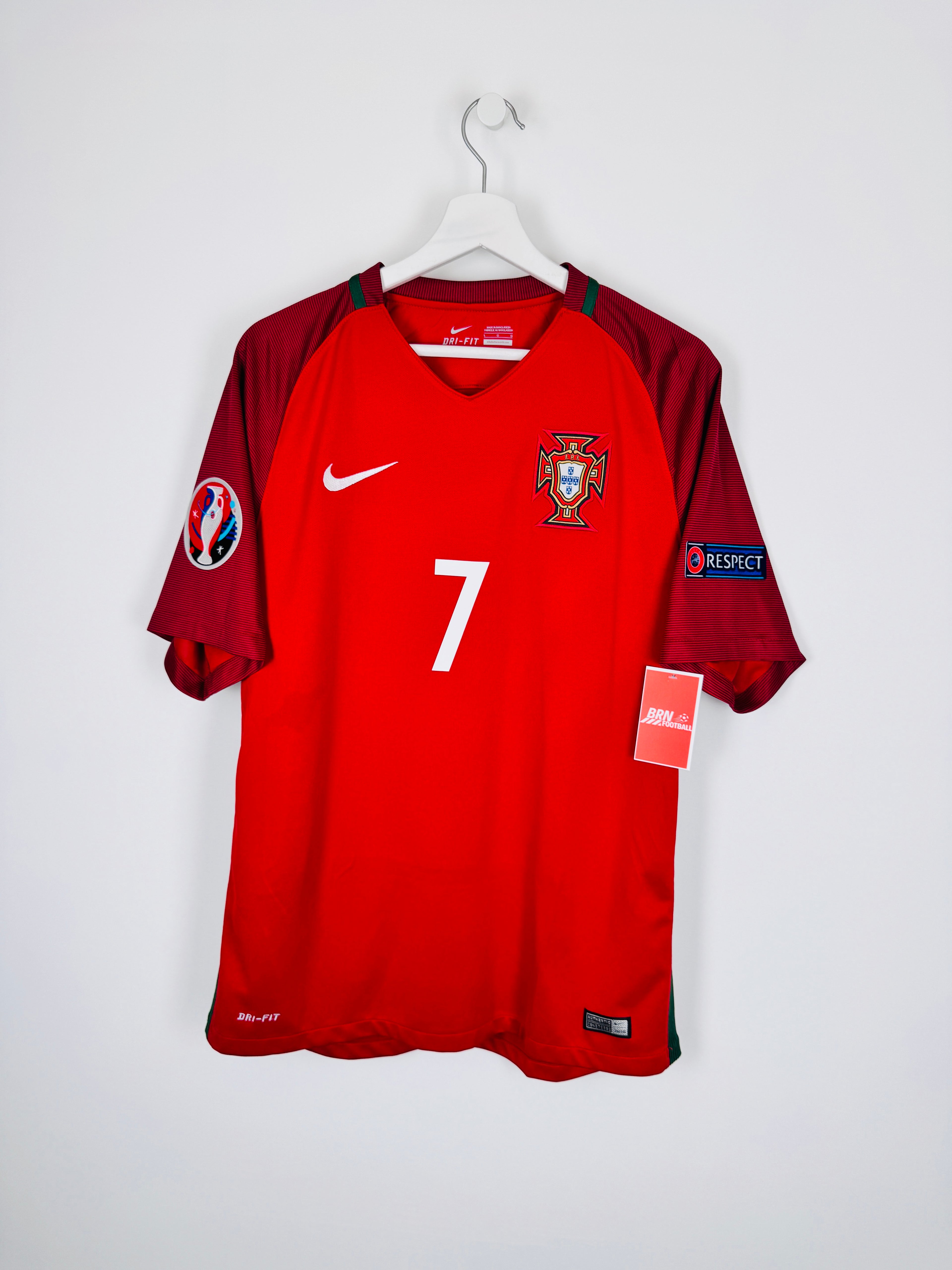 MAILLOT DE FOOTBALL PORTUGAL 2016 DOMICILE - CRISTIANO RONALDO #7 (L)