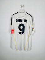 REAL MADRID FOOTBALL JERSEY 2009/2010 HOME - RONALDO #9 (XXL)