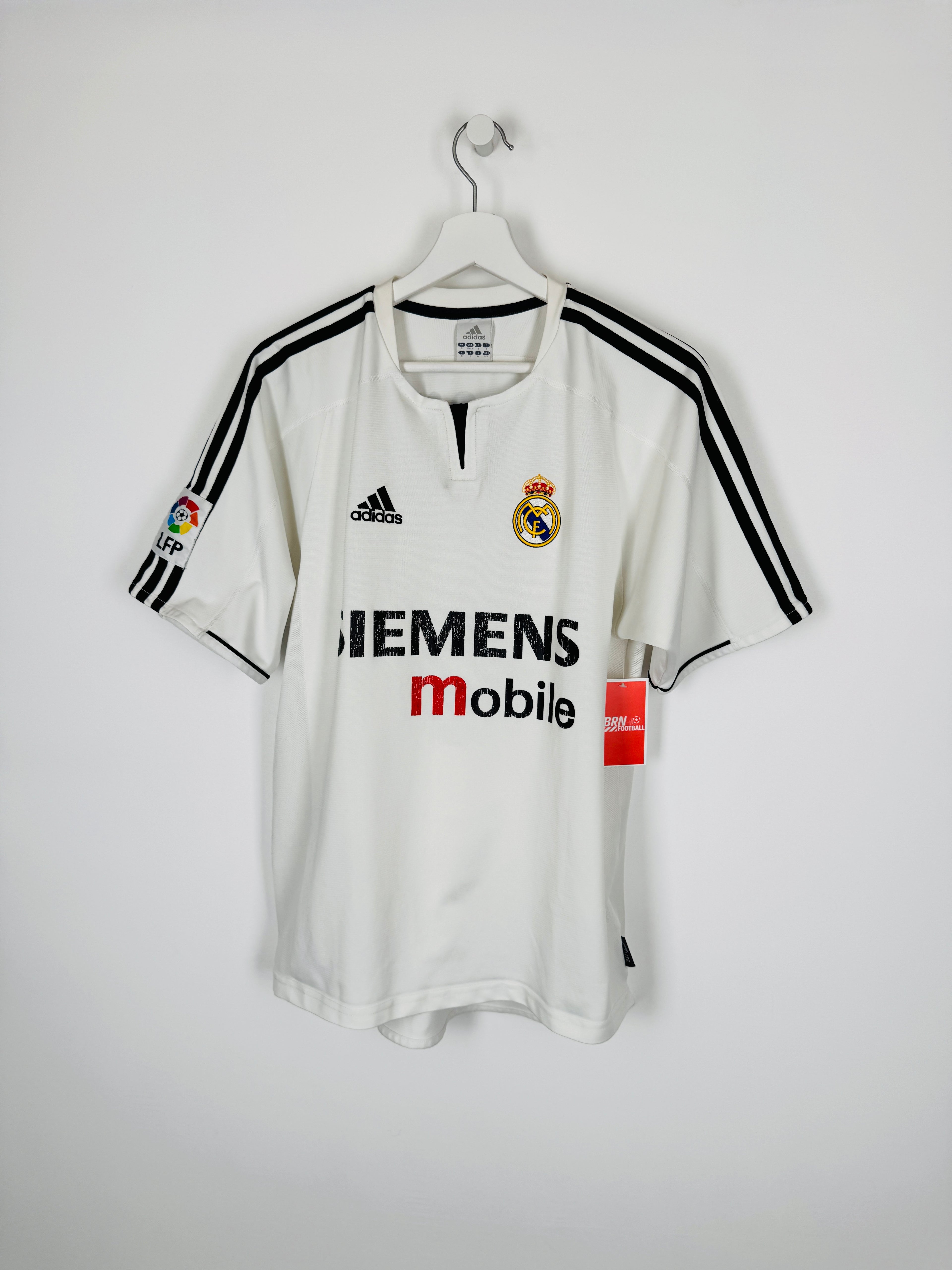 REAL MADRID 2003/2004 HOME FOOTBALL SHIRT - ZIDANE #5 (S)