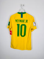 MAILLOT DE FOOTBALL BRÉSIL 2018 DOMICILE - NEYMAR JR #10 (S)