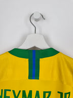 MAILLOT DE FOOTBALL BRÉSIL 2018 DOMICILE - NEYMAR JR #10 (S)