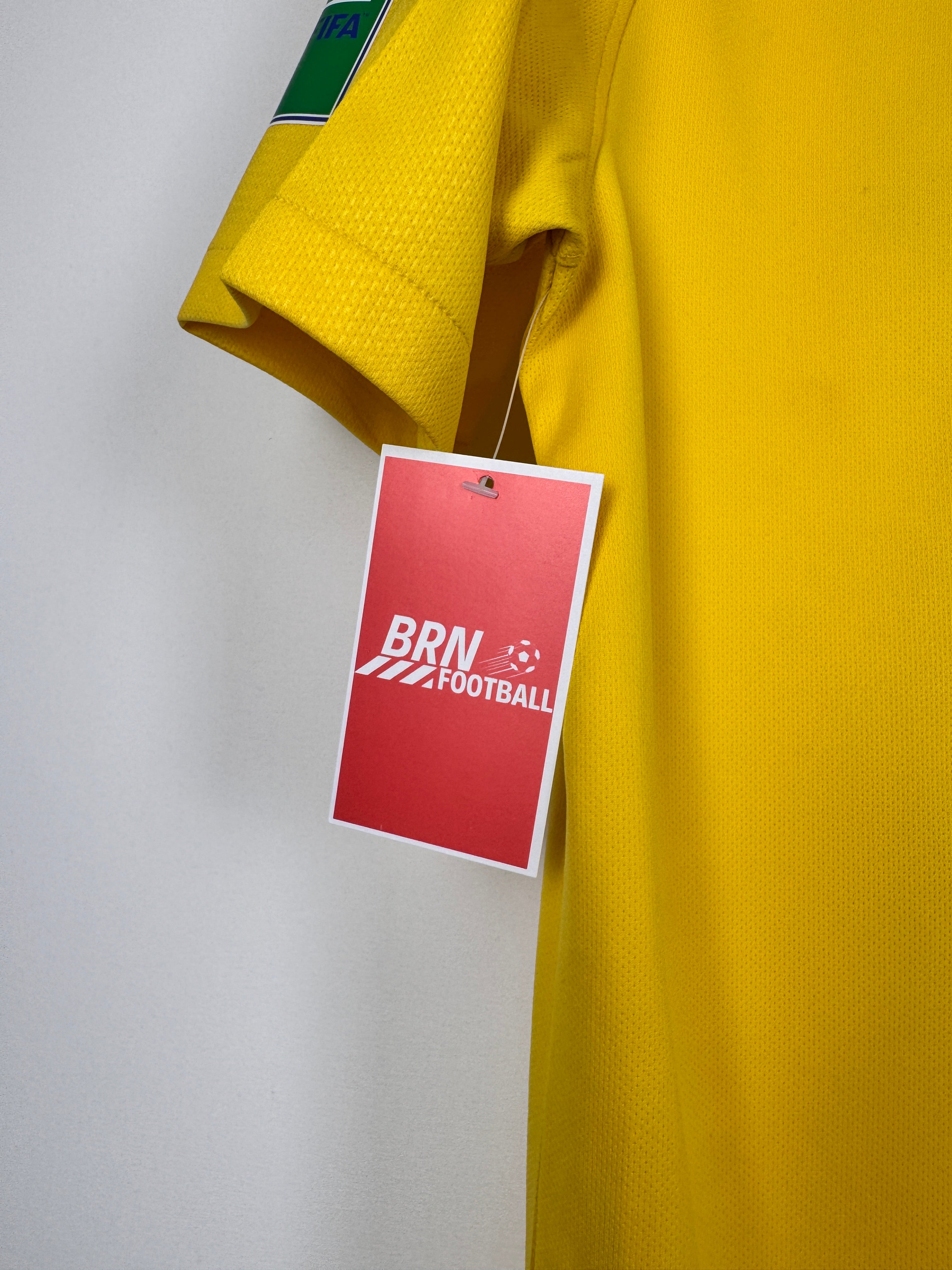 MAILLOT DE FOOTBALL BRÉSIL 2018 DOMICILE - NEYMAR JR #10 (S)