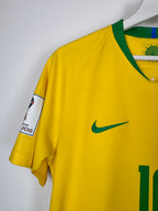 MAILLOT DE FOOTBALL BRÉSIL 2018 DOMICILE - NEYMAR JR #10 (S)