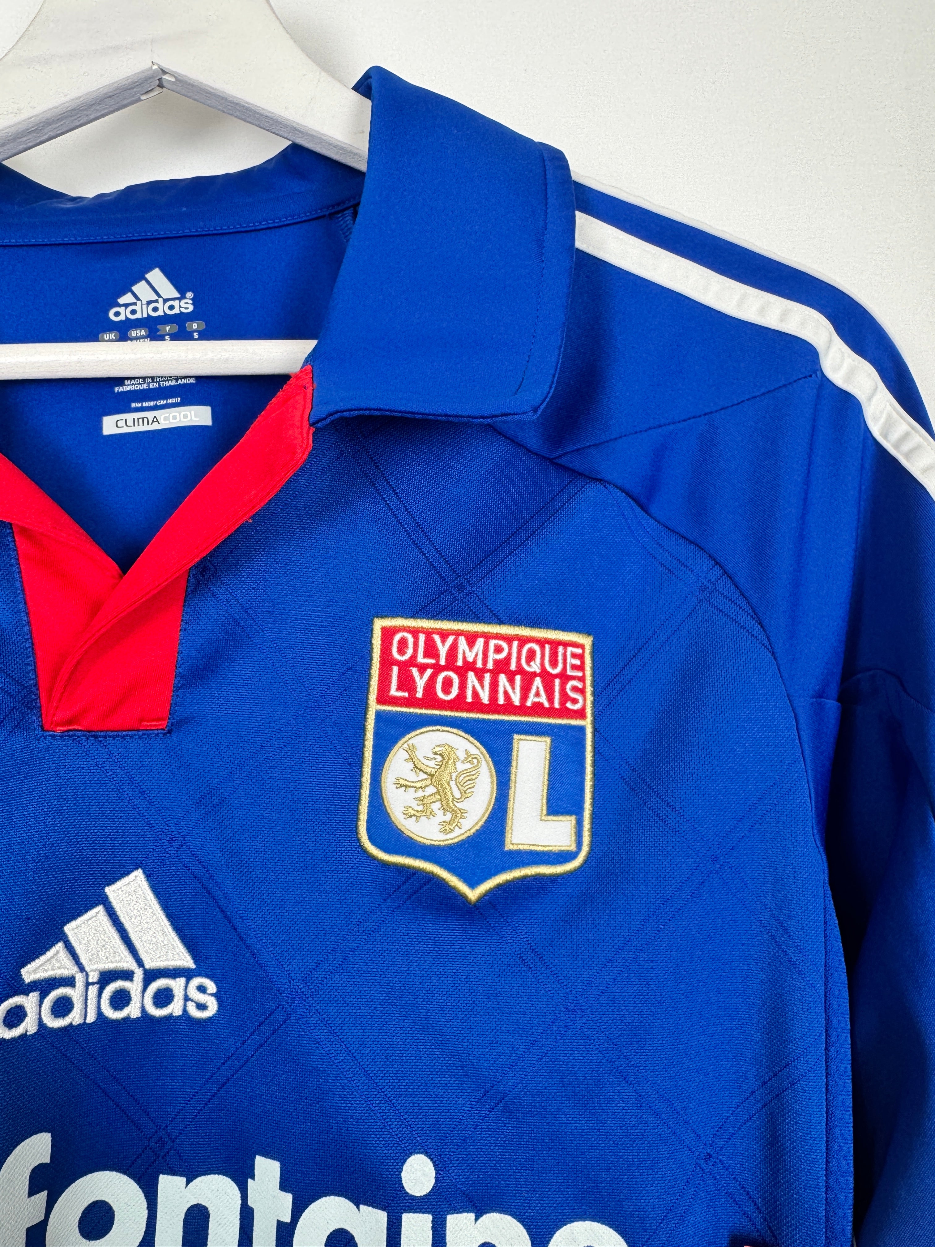 OLYMPIQUE LYONNAIS 2012/2013 MATCH WORN FOOTBALL SHIRT LONG SLEEVES (S)