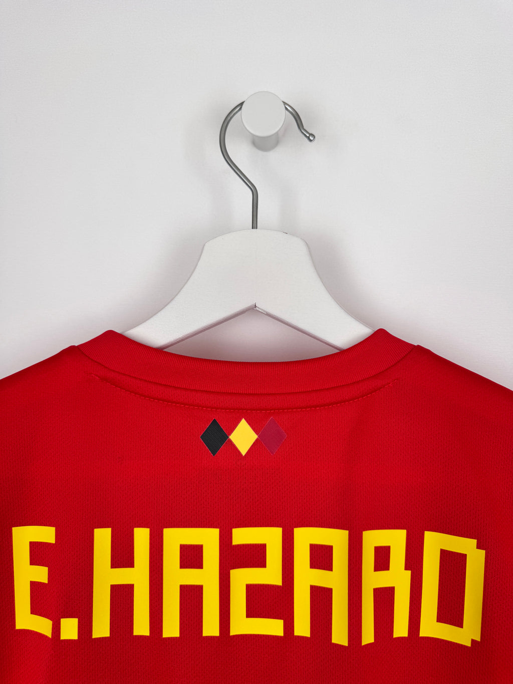 MAILLOT DE FOOTBALL BELGIQUE 2018 DOMICILE - EDEN HAZARD #10 (S)