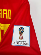 MAILLOT DE FOOTBALL BELGIQUE 2018 DOMICILE - EDEN HAZARD #10 (S)
