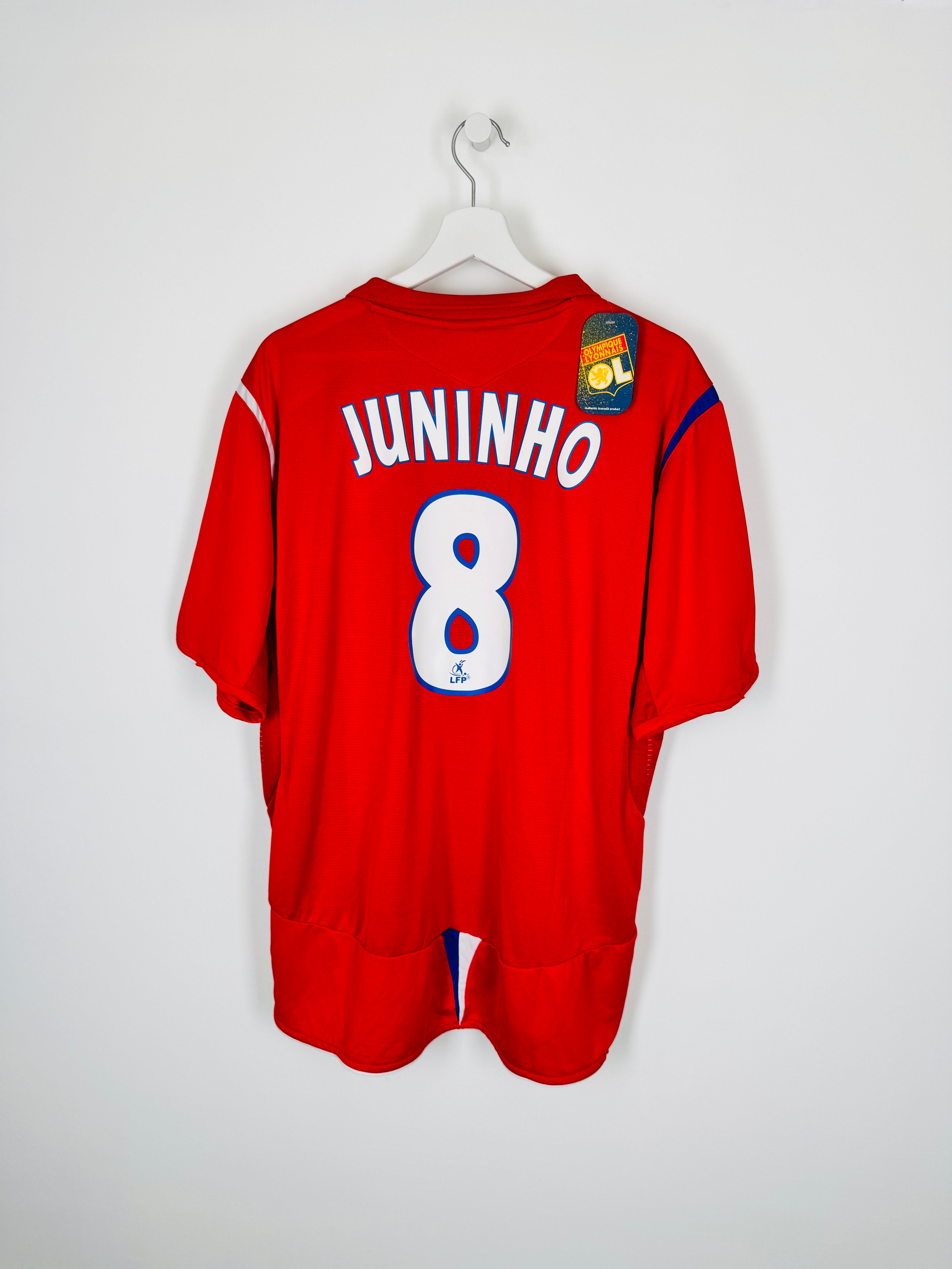 OLYMPIQUE LYONNAIS 2005/2006 AWAY FOOTBALL SHIRT NEW - JUNINHO #8 (XL)
