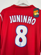 OLYMPIQUE LYONNAIS 2005/2006 AWAY FOOTBALL SHIRT NEW - JUNINHO #8 (XL)