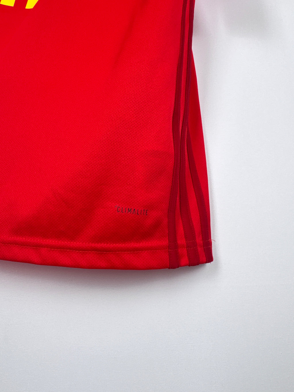 MAILLOT DE FOOTBALL BELGIQUE 2018 DOMICILE - EDEN HAZARD #10 (S)
