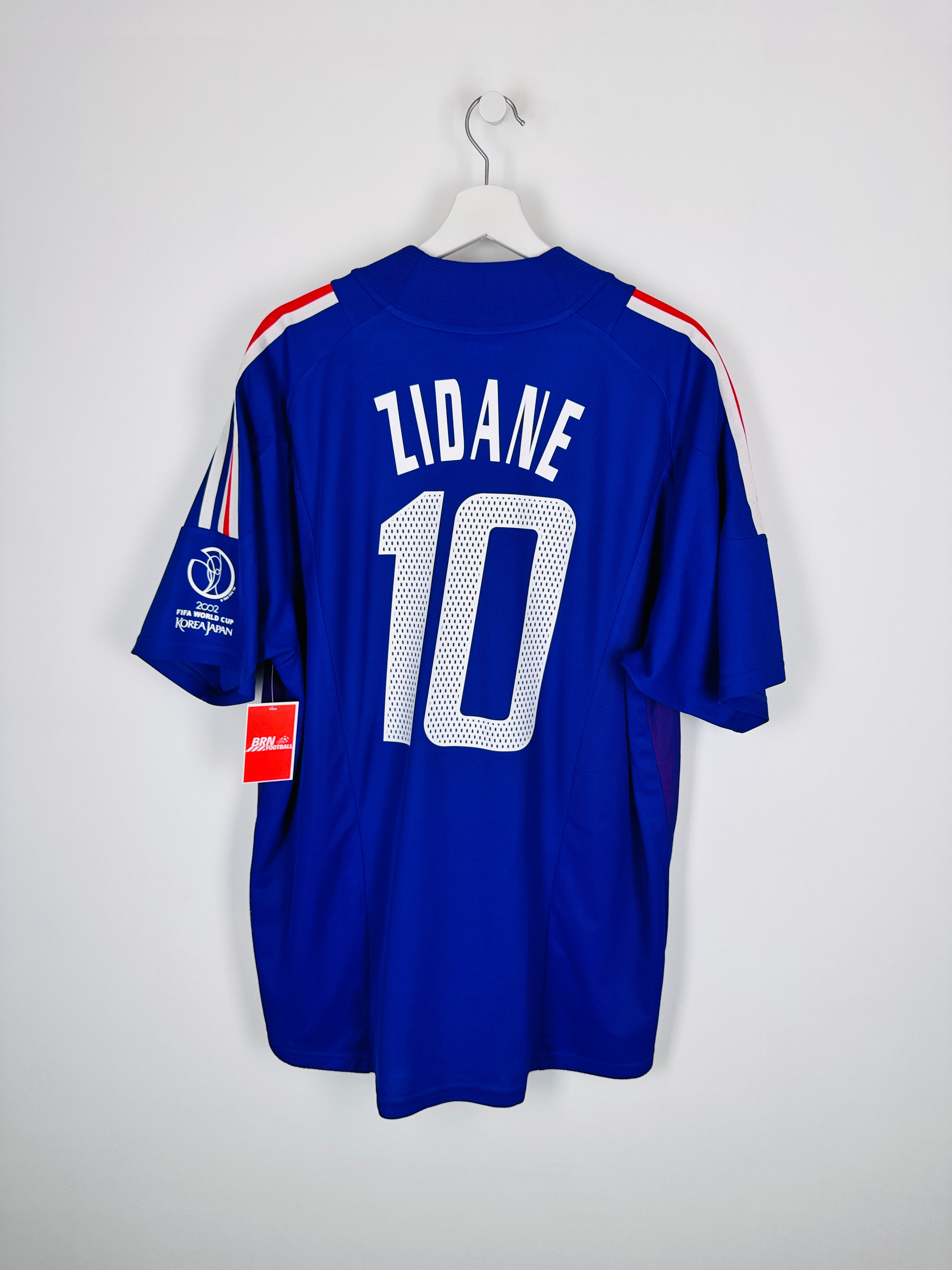 MAILLOT DE FOOTBALL ÉQUIPE DE FRANCE 2002 DOMICILE - ZINÉDINE ZIDANE #10 (XL)