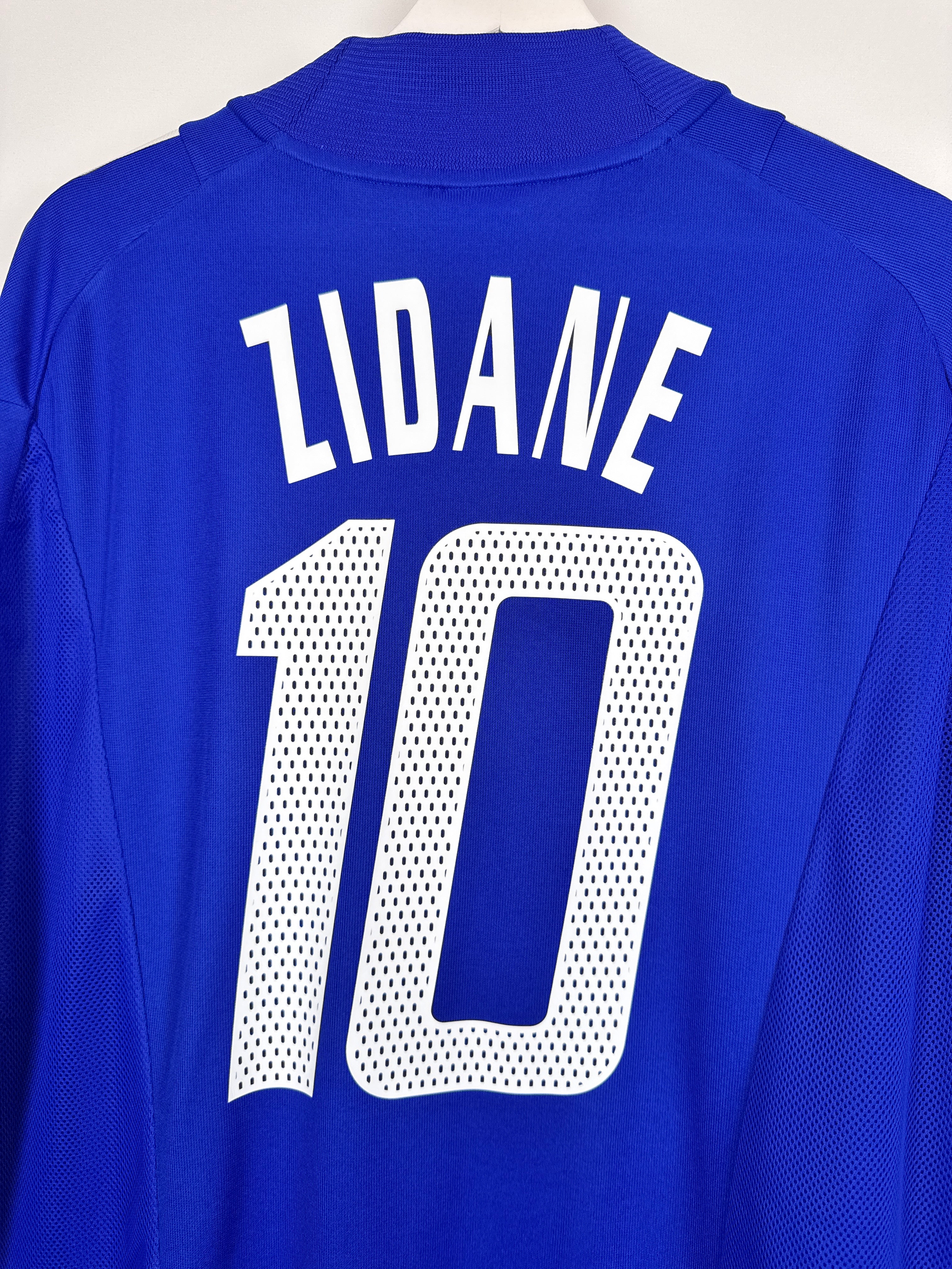MAILLOT DE FOOTBALL ÉQUIPE DE FRANCE 2002 DOMICILE - ZINÉDINE ZIDANE #10 (XL)
