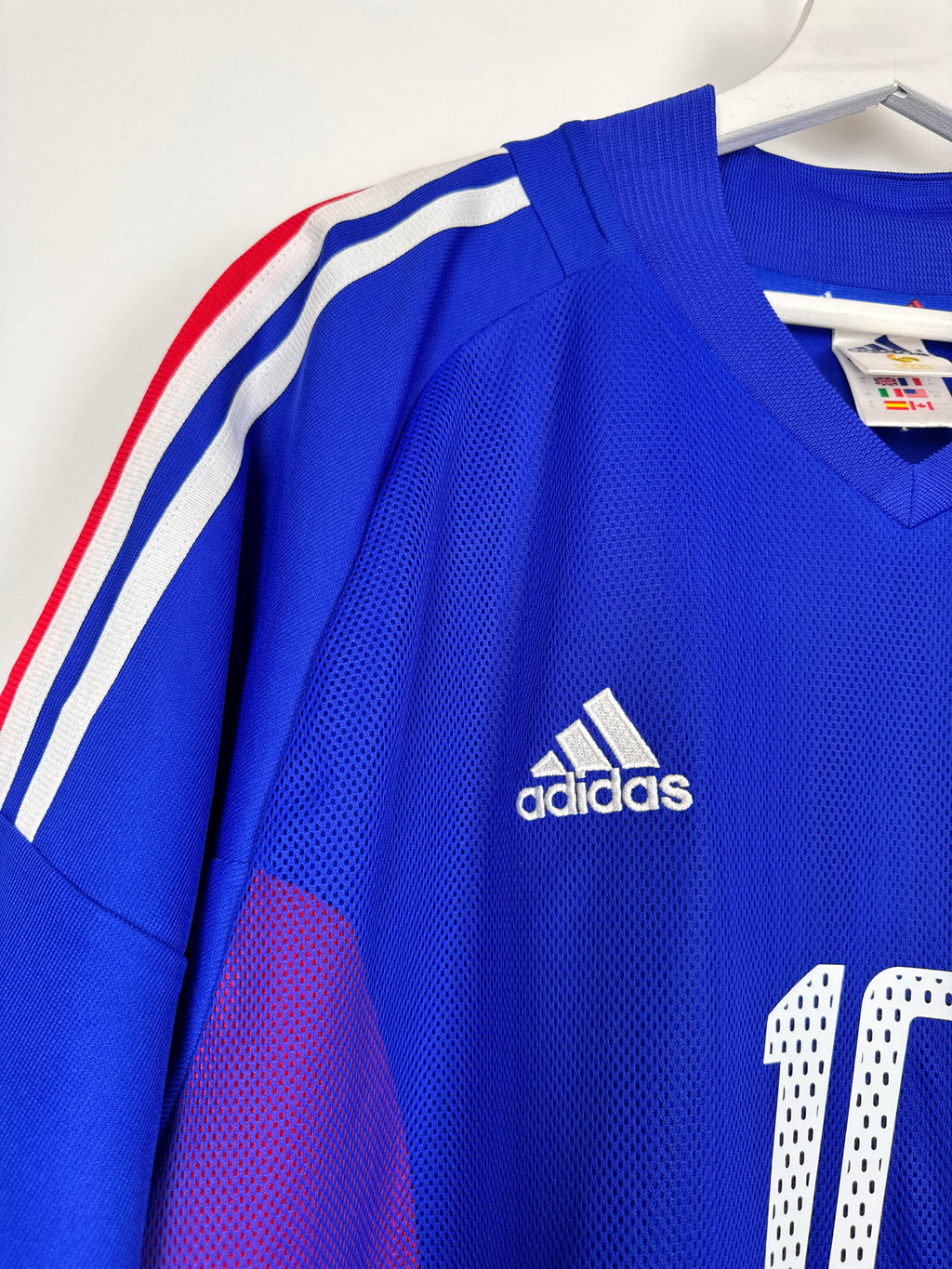 MAILLOT DE FOOTBALL ÉQUIPE DE FRANCE 2002 DOMICILE - ZINÉDINE ZIDANE #10 (XL)