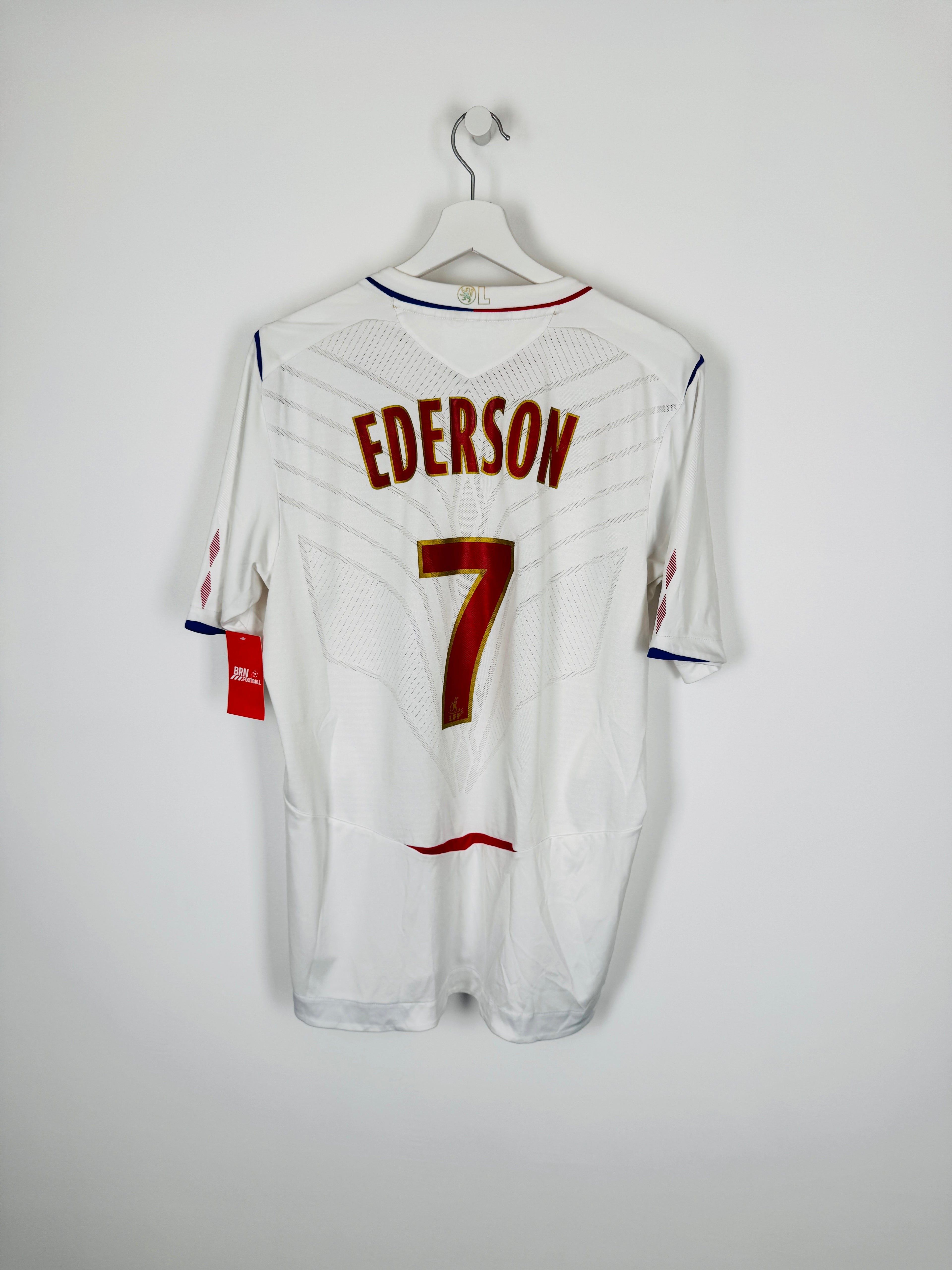 OLYMPIQUE LYONNAIS 2008/2009 HOME FOOTBALL JERSEY - EDERSON #7 (L)