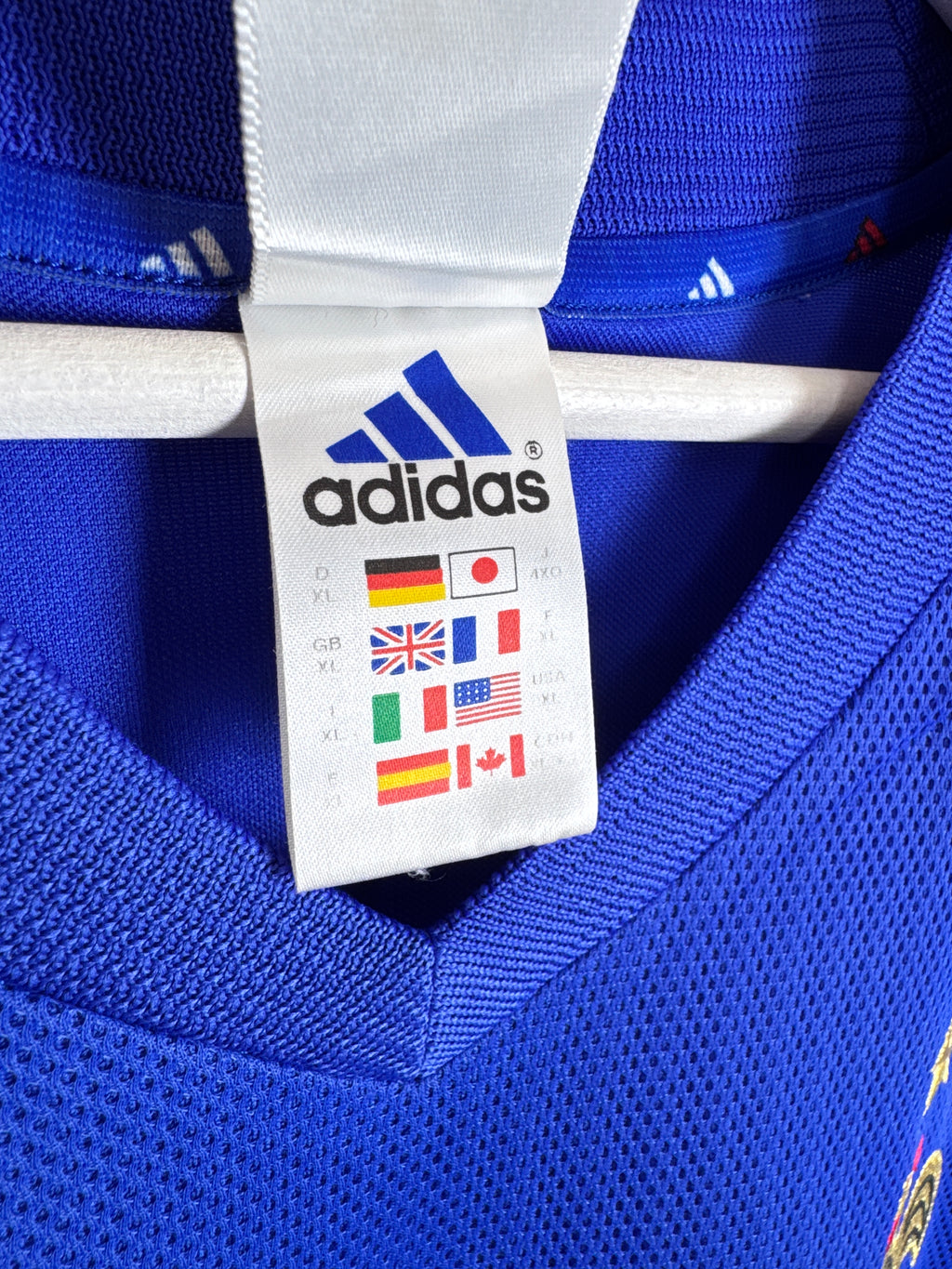 MAILLOT DE FOOTBALL ÉQUIPE DE FRANCE 2002 DOMICILE - ZINÉDINE ZIDANE #10 (XL)