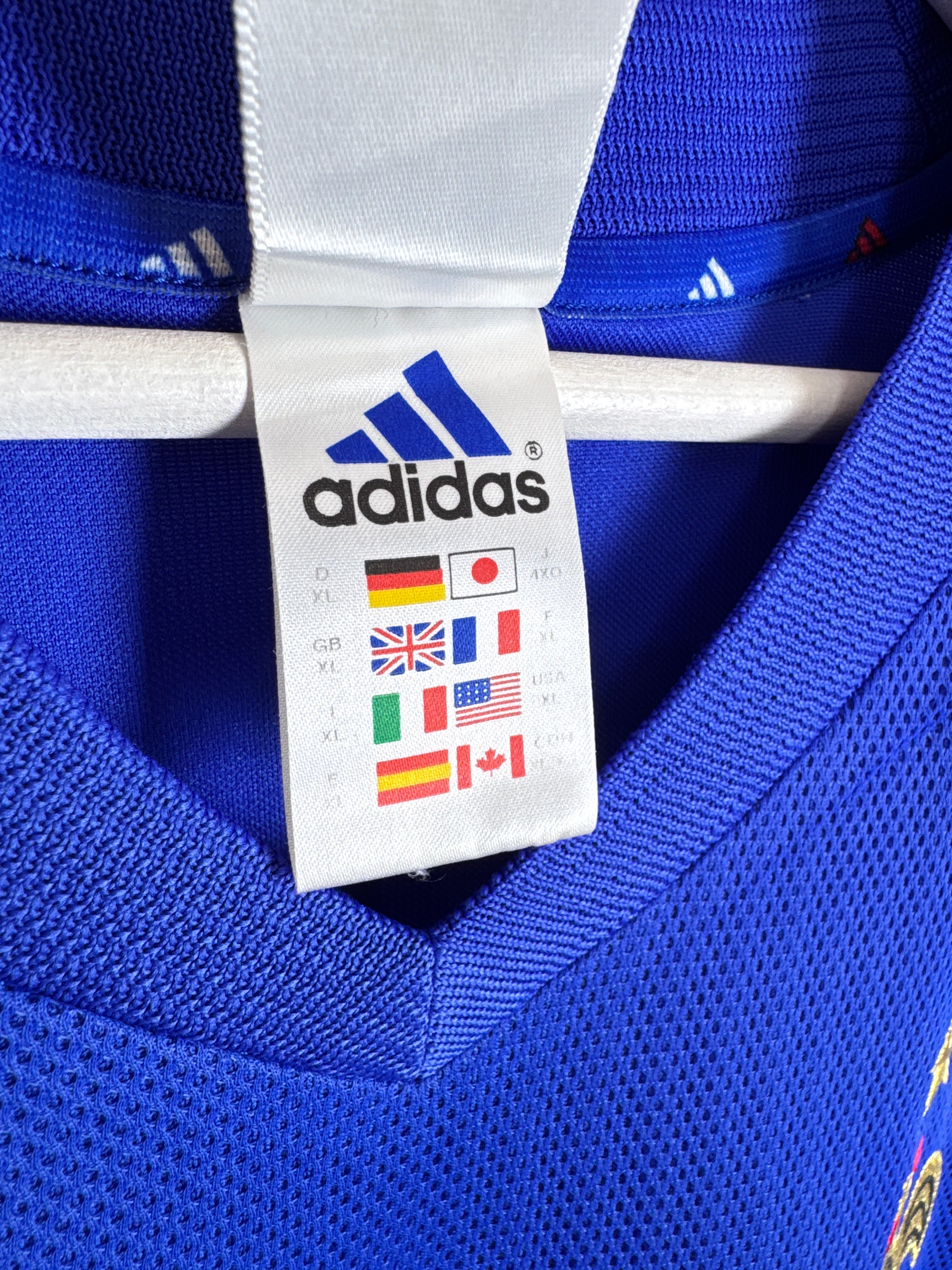 MAILLOT DE FOOTBALL ÉQUIPE DE FRANCE 2002 DOMICILE - ZINÉDINE ZIDANE #10 (XL)