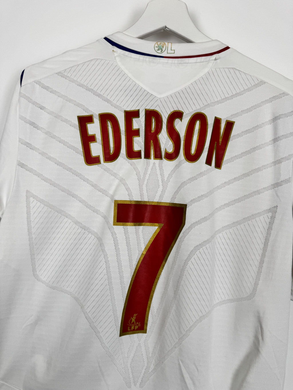 OLYMPIQUE LYONNAIS 2008/2009 HOME FOOTBALL JERSEY - EDERSON #7 (L)