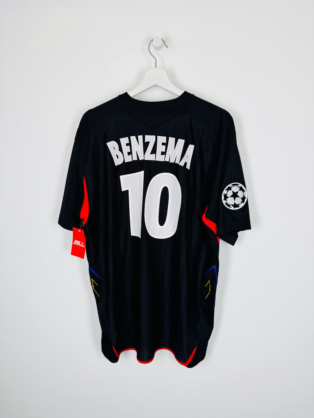 OLYMPIQUE LYONNAIS 2007/2008 THIRD FOOTBALL SHIRT - BENZEMA #10 (XXL)
