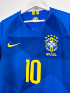 MAILLOT DE FOOTBALL BRÉSIL 2018 EXTÉRIEUR - NEYMAR JR #10 (S)