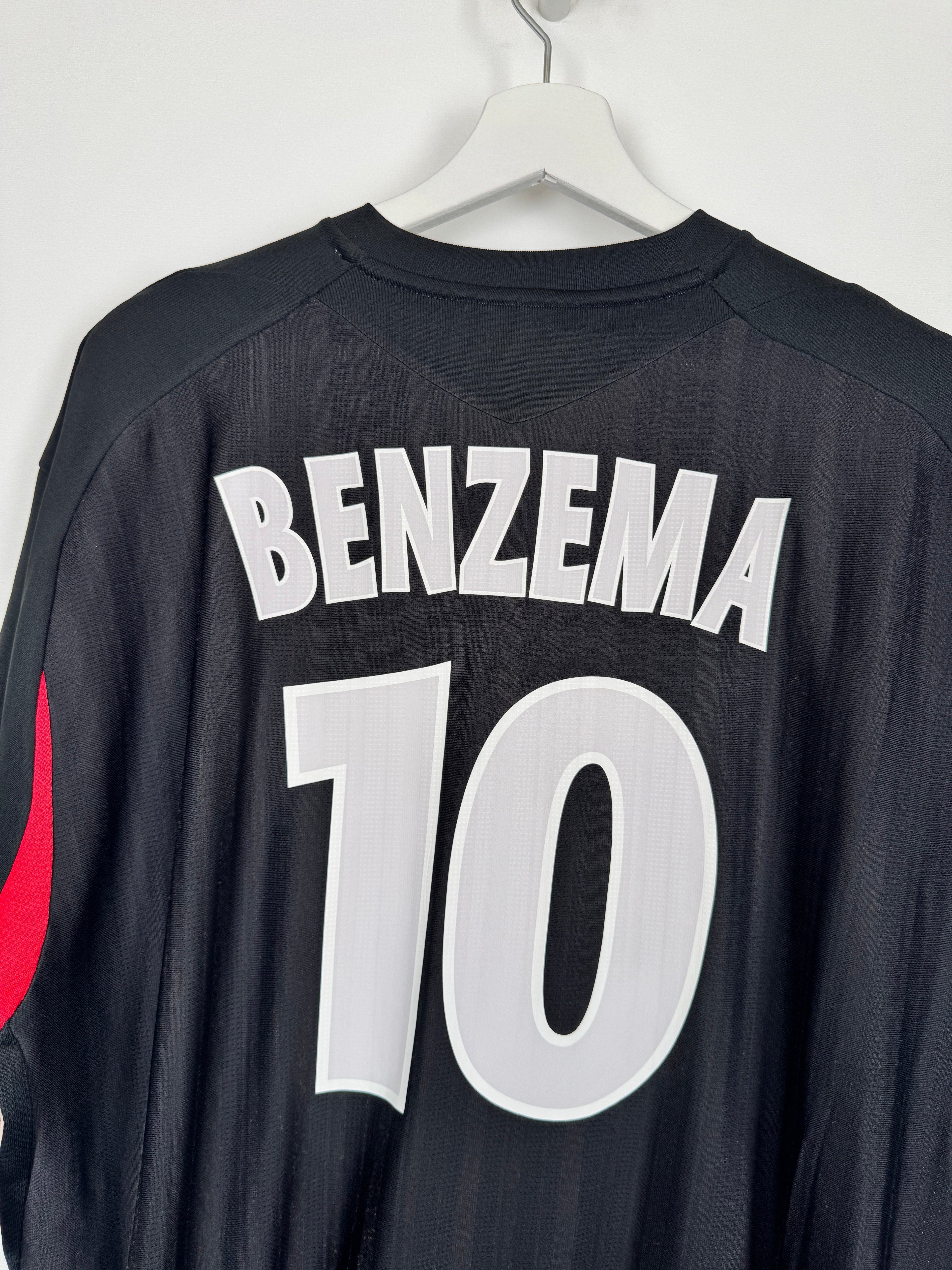 OLYMPIQUE LYONNAIS 2007/2008 THIRD FOOTBALL SHIRT - BENZEMA #10 (XXL)