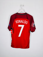 MAILLOT DE FOOTBALL PORTUGAL 2016 DOMICILE - CRISTIANO RONALDO #7 (S)