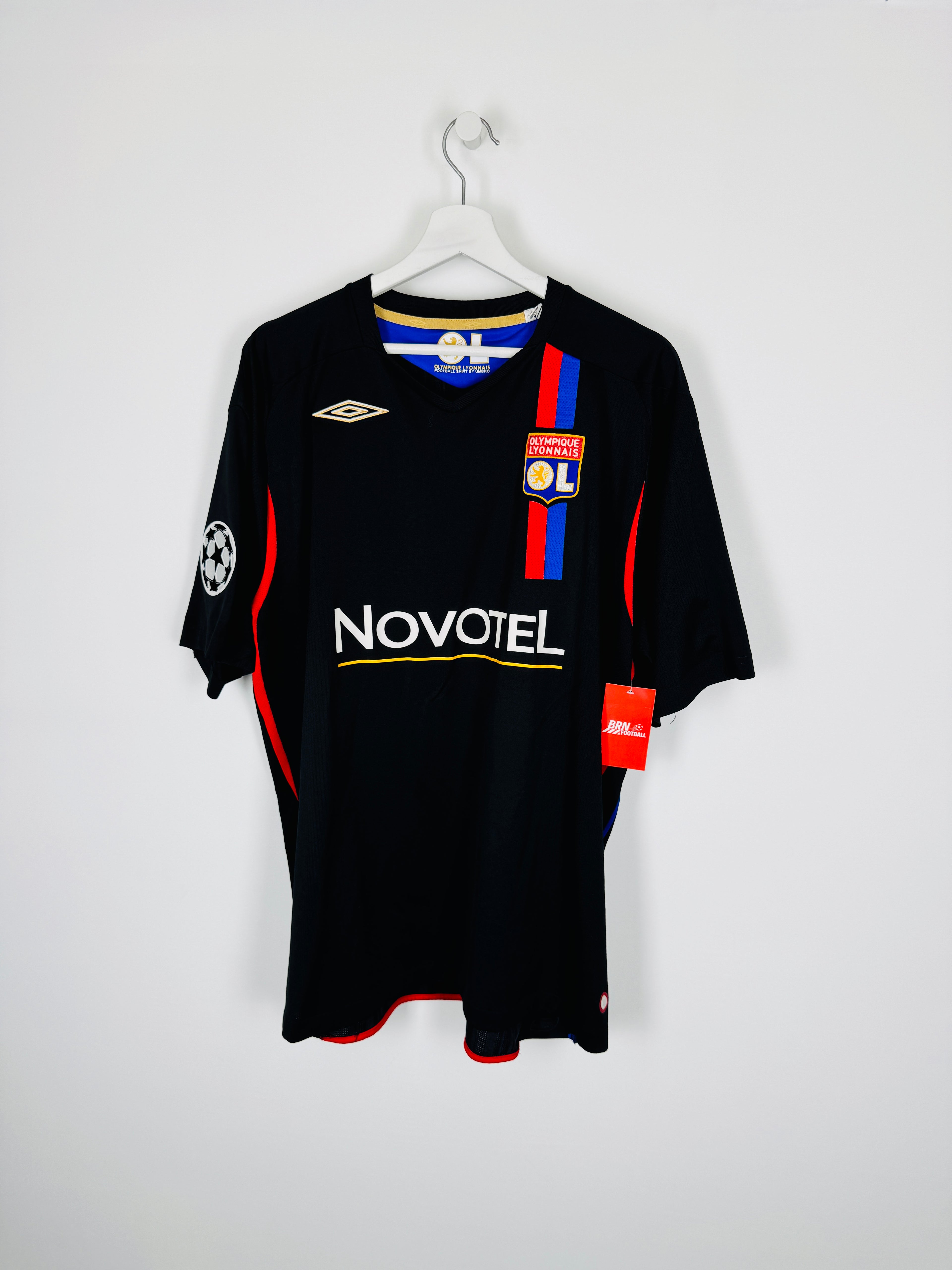 OLYMPIQUE LYONNAIS 2007/2008 THIRD FOOTBALL SHIRT - BENZEMA #10 (XXL)